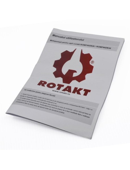 Motopompa Rotakt ROMP50ZB28-3,8Q, pentru apa curata, 2"