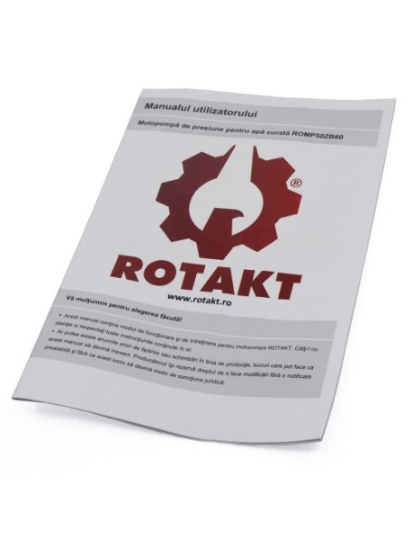 Motopompa Rotakt ROMP50ZB60, pentru apa curata, de presiune, 2"