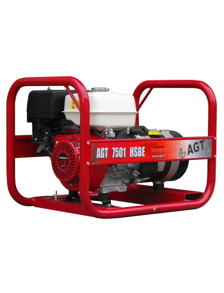 Generator de curent AGT 7501 HSBE 6,4KVA cu pornire electrica si motor Honda