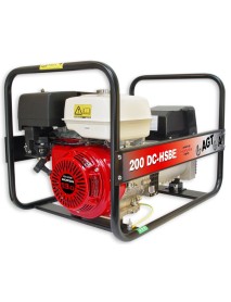 Generator de curent si sudura WAGT 200 DC HSBE 4KVA cu pornire elctrica si motor honda GX390