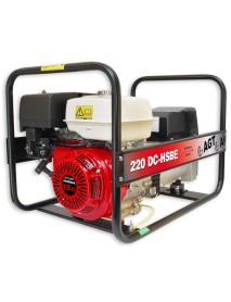 Generator de curent si sudura WAGT 220 DC HSBE 6,5KVA cu motor honda GX390 si pornire electrica