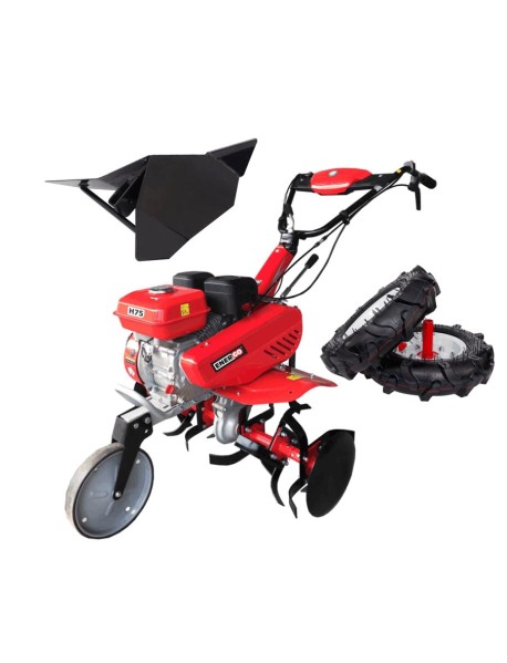 Motosapa ENERGO H75, roti cauciuc, rarita, cilindree 212 cm3, putere nominală 7 CP, greutate: 77 kg, capacitate rezervor: 3.6 L